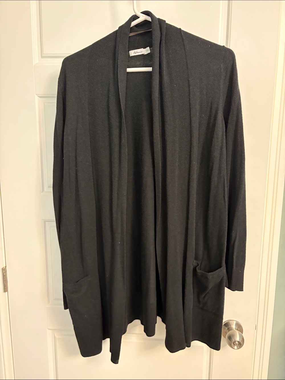 Reitmans Black Open-Front Women’s Cardigan with Pockets